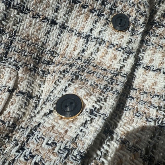 Elie Tahari Long Plaid Pea Coat - Picture 7 of 9